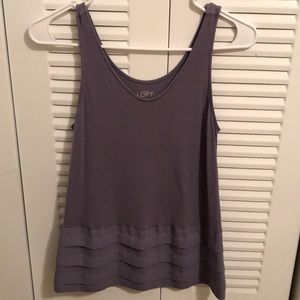 Purple Tank Top with Ruffles